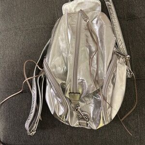 Rebecca Minkoff Women’s Silver Backpack